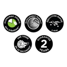 קומקום חשמלי מעוצב Russell Hobbs דגם 23211-70 LUNA Moonlight Gray