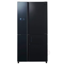 מקרר 5 דלתות 661 ליטר Sharp שארפ SJ-9731-BL זכוכית שחורה