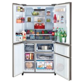 מקרר 5 דלתות 661 ליטר Sharp שארפ SJ-9731-BL זכוכית שחורה