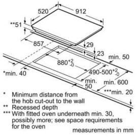 כיריים אינדוקציה 90 ס"מ Bosch בוש PXV975DV1E