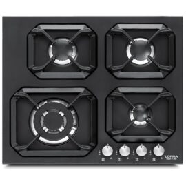 כיריים גז 60 ס"מ 4 להבות LOFRA לופרה HLNM6GO שחור מט