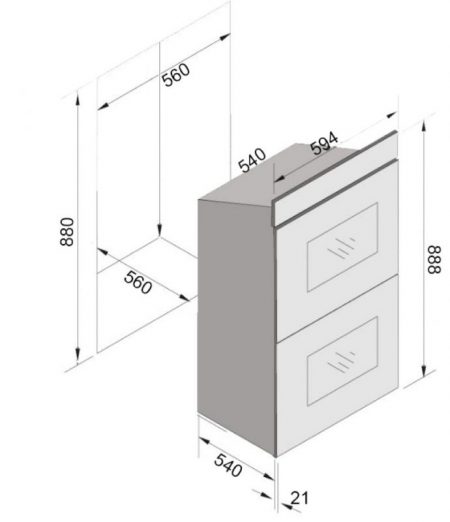TH888-2-Custom-450x522 תנור אפיה בנוי דו תאי SOL סול TH-888 נירוסטה