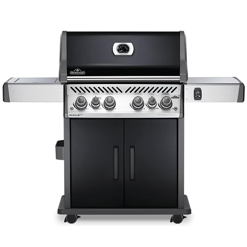 0_0000_RSE525_Front_Black_KnobsOn-1 גריל גז Napoleon דגם ROGUE RSE 525SIBPK שחור עם אינפרא אדום אחורי וצידי