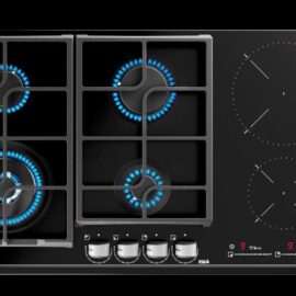כיריים משולבות 4 להבות גז 2 אינדוקציה 90 ס"מ Teka תקה JZC 96342 BB