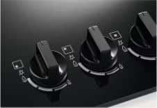 2 (1) כיריים גז 4 להבות זנוסי ZANUSSI דגם ZGO68420BA זכוכית שחורה