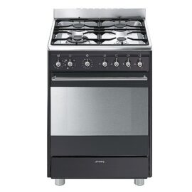 תנור משולב כיריים SMEG סמג דגם SSA60MA9 - שחור פחם