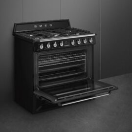 תנור משולב כיריים 90 ס׳׳מ SMEG סמג דגם TR90BL9