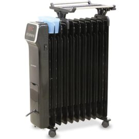 רדיאטור דיגיטלי שחור 11 צלעות כולל שלט ומתקן לחות Hyundai יונדאי דגם HAH-1150D