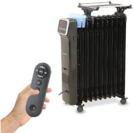 רדיאטור דיגיטלי שחור 11 צלעות כולל שלט ומתקן לחות Hyundai יונדאי דגם HAH-1150D