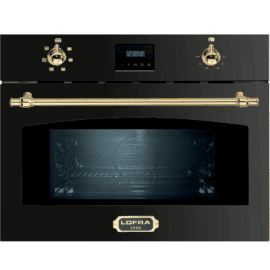 תנור אפיה משולב מיקרו 45 ס"מ Lofra לופרה FMRNM66ME כפרי שחור פירזול זהב