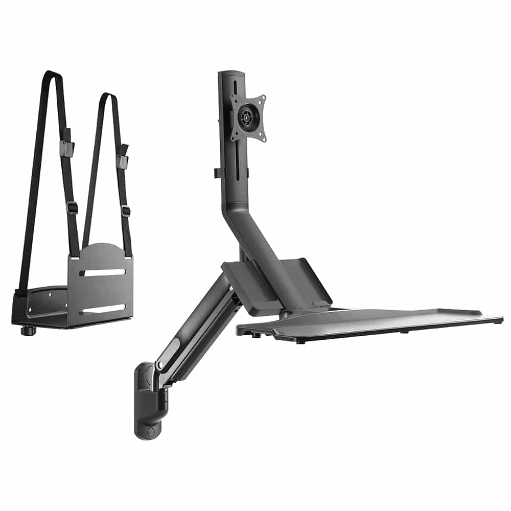 אאאאא זרוע ישיבה / עמידה ארגונומית מיועדת לתלייה על קיר למסך מחשב מקלדת ועכבר אודיו ליין AUDIO LINE דגם WWS05-01