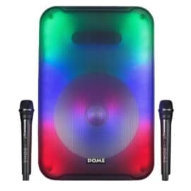 בידורית ניידת 2000W כולל שני מיקרופונים Dome דום דגם CLUB-112