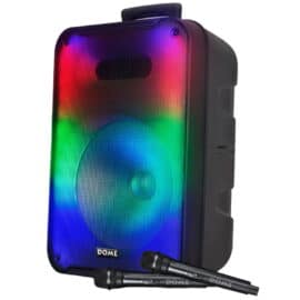 בידורית ניידת 2000W כולל שני מיקרופונים Dome דום דגם CLUB-112