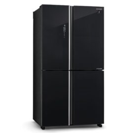 מקרר 4 דלתות 544 ליטר Sharp שארפ SJ-8590 BK זכוכית שחורה