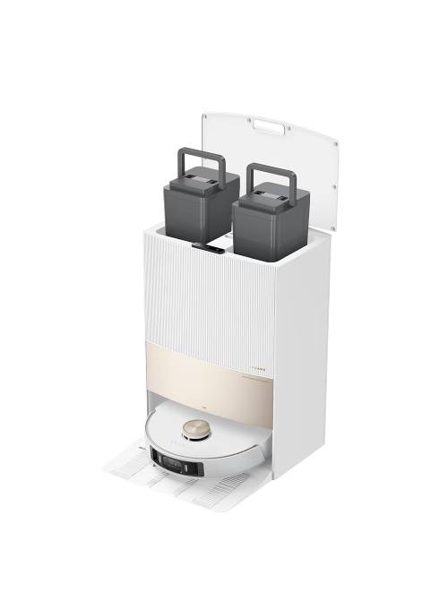 1 שואב אבק רובוטי מקרצף Dreame L20 Ultra לבן - אחריות שנתיים יבואן רשמי