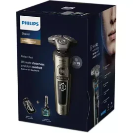 Shaver S9000 Prestige מכונת גילוח חשמלית לשימוש יבש ורטוב עם SkinIQ פיליפס Philips דגם - SP9883/35