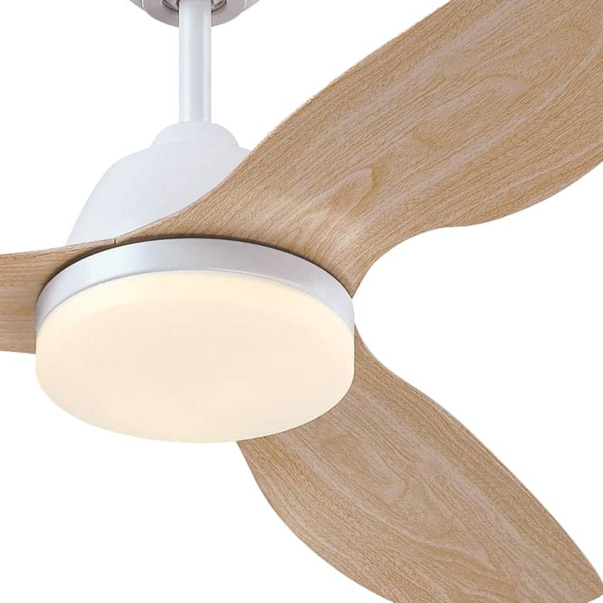 4 מאוורר תקרה 42' ווסטינגהאוס WestingHouse דגם - “MAGNOLIA 42 לבן/ עץ אלון עם שלט 28W גוון אור משתנה