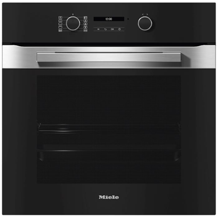 4(1486) תנור אפיה בנוי פירוליטי Miele מילה H2861 BP BLACK שחור