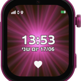 שעון חכם לילדים עם סים Kidiwatch קידי ווטש דגם KidiChat 2.1 שחור/לבן