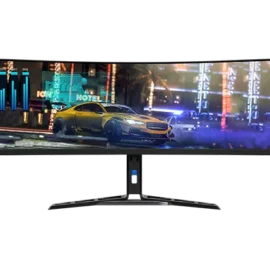 מסך מחשב גיימינג קעור 44.5'' לנובו Lenovo דגם 170Hz Dual QHD DisplayHDR 400 USB-C 75W R45w-30 צבע שחור