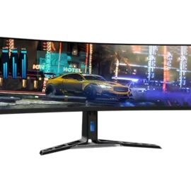 מסך מחשב גיימינג קעור 44.5'' לנובו Lenovo דגם 170Hz Dual QHD DisplayHDR 400 USB-C 75W R45w-30 צבע שחור