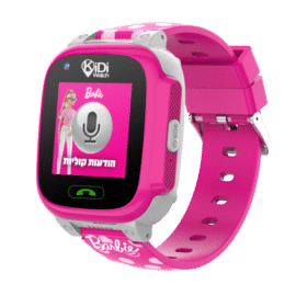 שעון חכם לילדים כולל סים מובנה Kidiwatch קידי ווטש דגם ברבי 4G