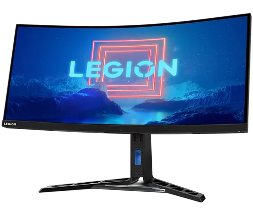 3 מסך מחשב גיימינג קעור 34'' לנובו Lenovo דגם VA FreeSync Premium Pro WQHD 1ms 165Hz Y34wz-30 שחור
