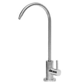 מערכת סינון מים וברז מעוגל ידית אחת - קרים בלבד Novea נובע דגם PRT705 1IN1 צבע נירוסטה מושחרת