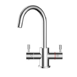 מערכת סינון מים ברז 2 ידיות - קר וחם Novea נובע 2IN1 דגם ICH2200 צבע כרום ניקל