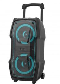 בידורית ניידת עם מיקרופון אלחוטי איווה AIWA כולל מיקרופון דגם X100DSP