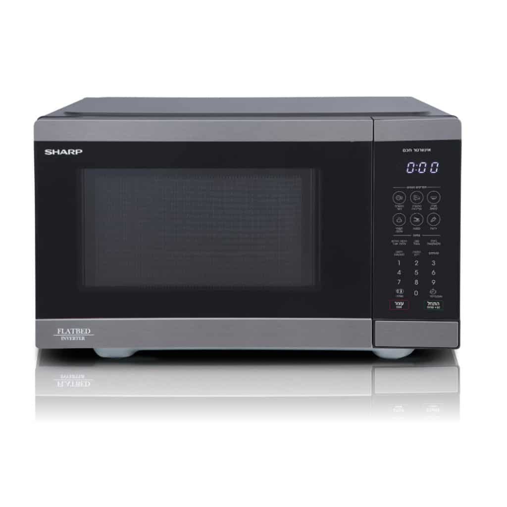 R-268FHBS_Front-1-1024x1024 מיקרוגל דיגיטלי SPACE MAX שטוח ללא צלחת ,נפח 26 ליטר Sharp שארפ דגם - R-268FH(BS)