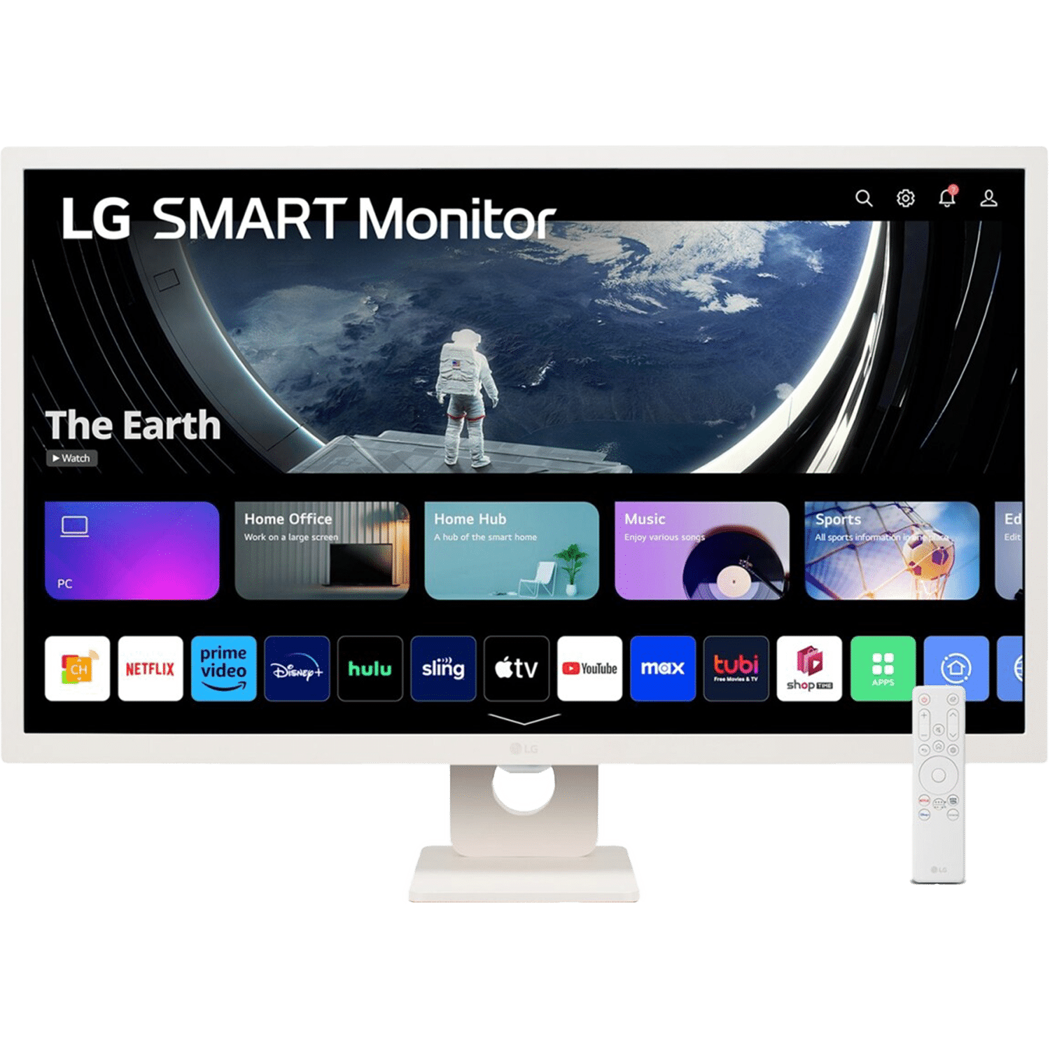 smart-32sr50f-desktopzoom-large01 מסך מחשב חכם כולל שלט 31.5'' LG MyView IPS FHD אל ג'י דגם - 32SR50F-W