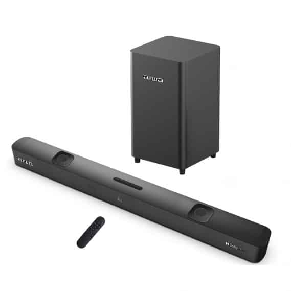 1 מקרן קול DOLBY ATMOS 2.1.2 עם סאב וופר אלחוטי 500W איווה AIWA דגם ASB-255