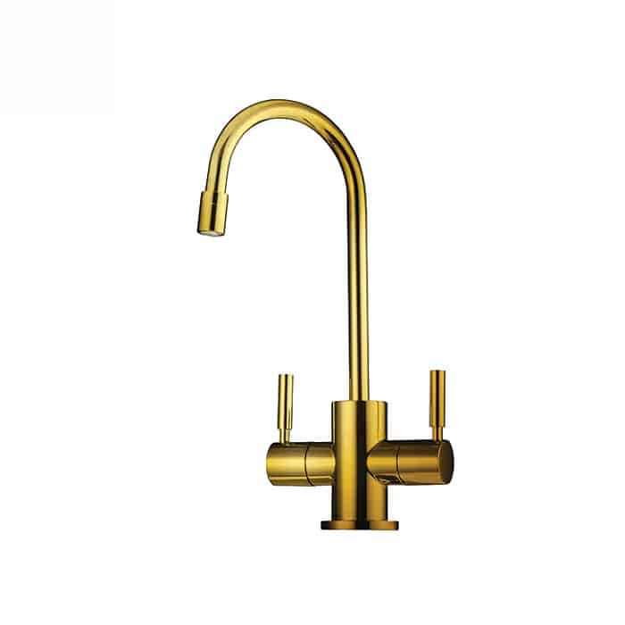 1 מערכת תת כיורית למים קרים ורותחים של Electra Water דגם מודרני - צבע זהב מוברש