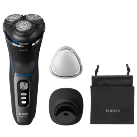 מכונת גילוח חשמלית לשימוש יבש ורטוב סדרה Shaver 3000 Series פיליפס Philips דגם - S3344/13