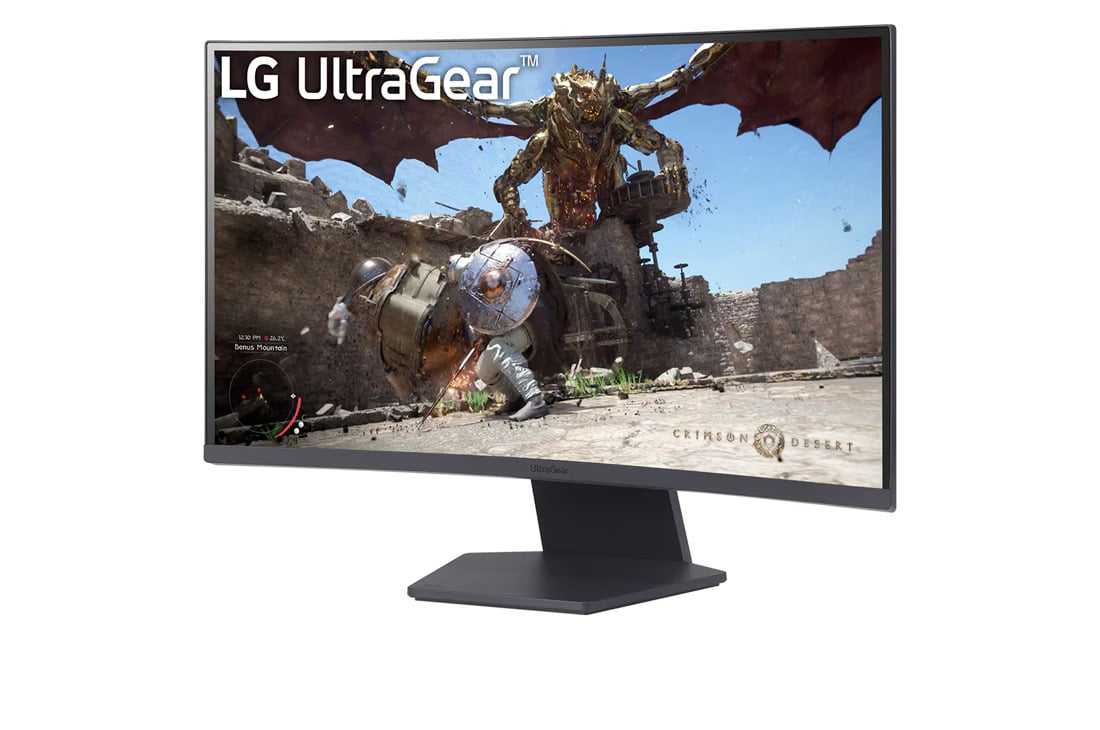 2 מסך ''27 גיימינג קעור UltraGear™ QHD 180Hz 1ms (GtG) תומך ™HDR10 / FreeSync ביחס 16:9 LG אל ג׳י דגם 27GS60QC-B