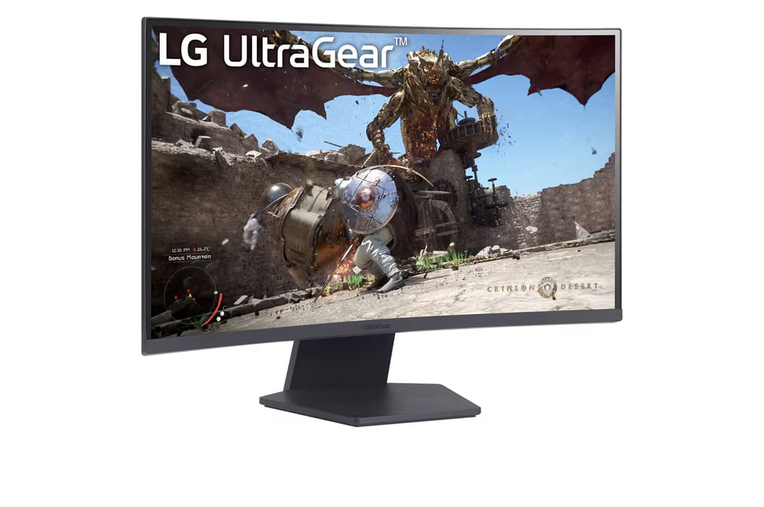 3 מסך ''27 גיימינג קעור UltraGear™ QHD 180Hz 1ms (GtG) תומך ™HDR10 / FreeSync ביחס 16:9 LG אל ג׳י דגם 27GS60QC-B