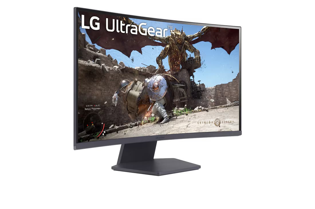 4 מסך ''27 גיימינג קעור UltraGear™ QHD 180Hz 1ms (GtG) תומך ™HDR10 / FreeSync ביחס 16:9 LG אל ג׳י דגם 27GS60QC-B