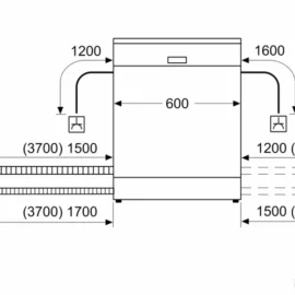 מדיח כלים רחב 60 ס"מ אינטגרלי Siemens סימנס SN63HX15BE תוצרת גרמניה