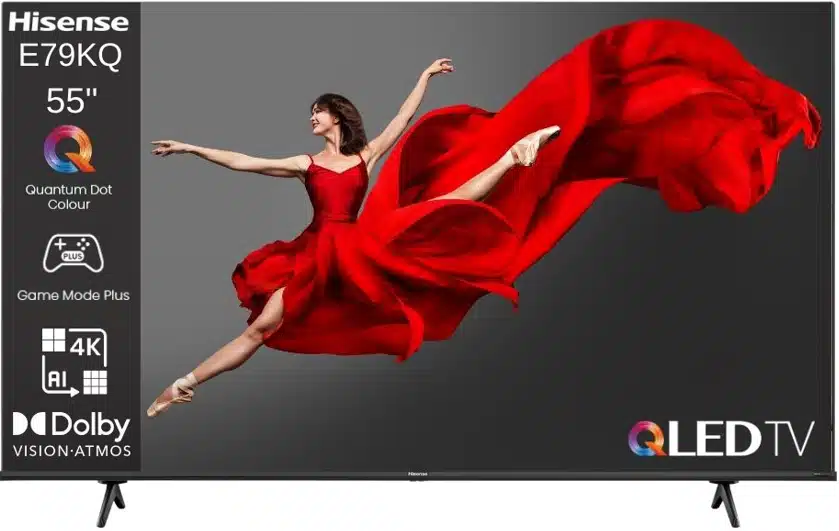 1 טלוויזיה חכמה 55" Hisense הייסנס דגם 55E79KQ QLED TV