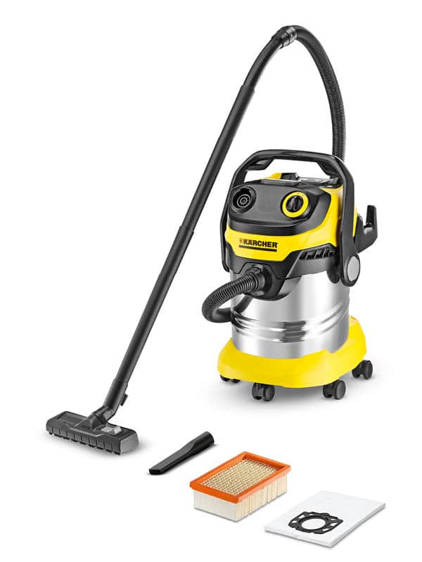 1 שואב אבק יבש רטוב כולל מפוח Karcher קרשר דגם WD5 premium - אחריות לשנה ע׳׳י דן שלדן היבואן הרשמי