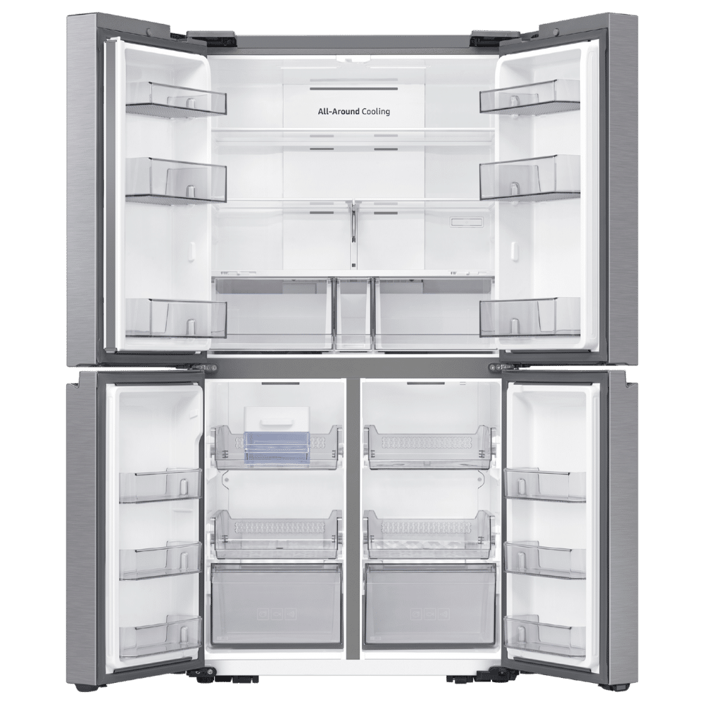 4 מקרר 4 דלתות 649 ליטר Samsung סמסונג התקן שבת RF60C7012SL נירוסטה