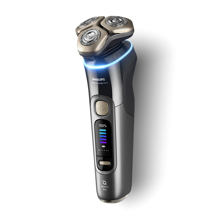 5 i9000 Prestige Ultra מכונת גילוח חשמלית לשימוש יבש ורטוב עם פיליפס SkinIQ Pro PHILIPS דגם - XP9402/31 prestige