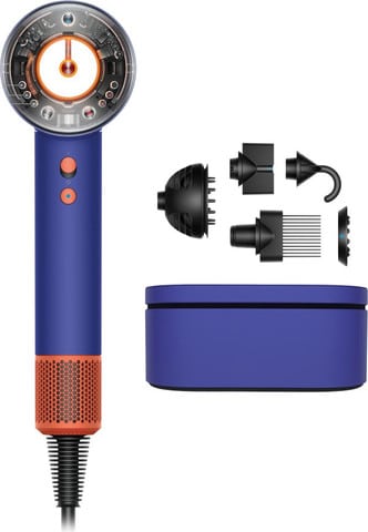 1 מייבש שיער Dyson Supersonic Nural HD16 דייסון גוון כחול תפוז - אחריות לשנתיים ע''י מ. ברוכים