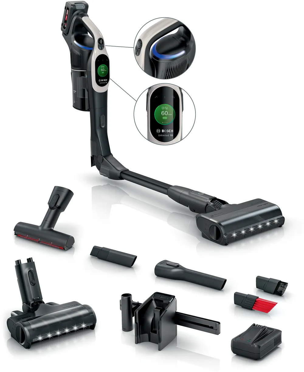 1 שואב אבק נטען Unlimited 10 אפור גרפיט בוש Bosch דגם BBS1041GQC