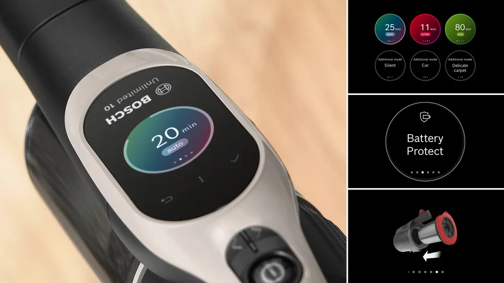 14 שואב אבק נטען Unlimited 10 אפור גרפיט בוש Bosch דגם BBS1041GQC