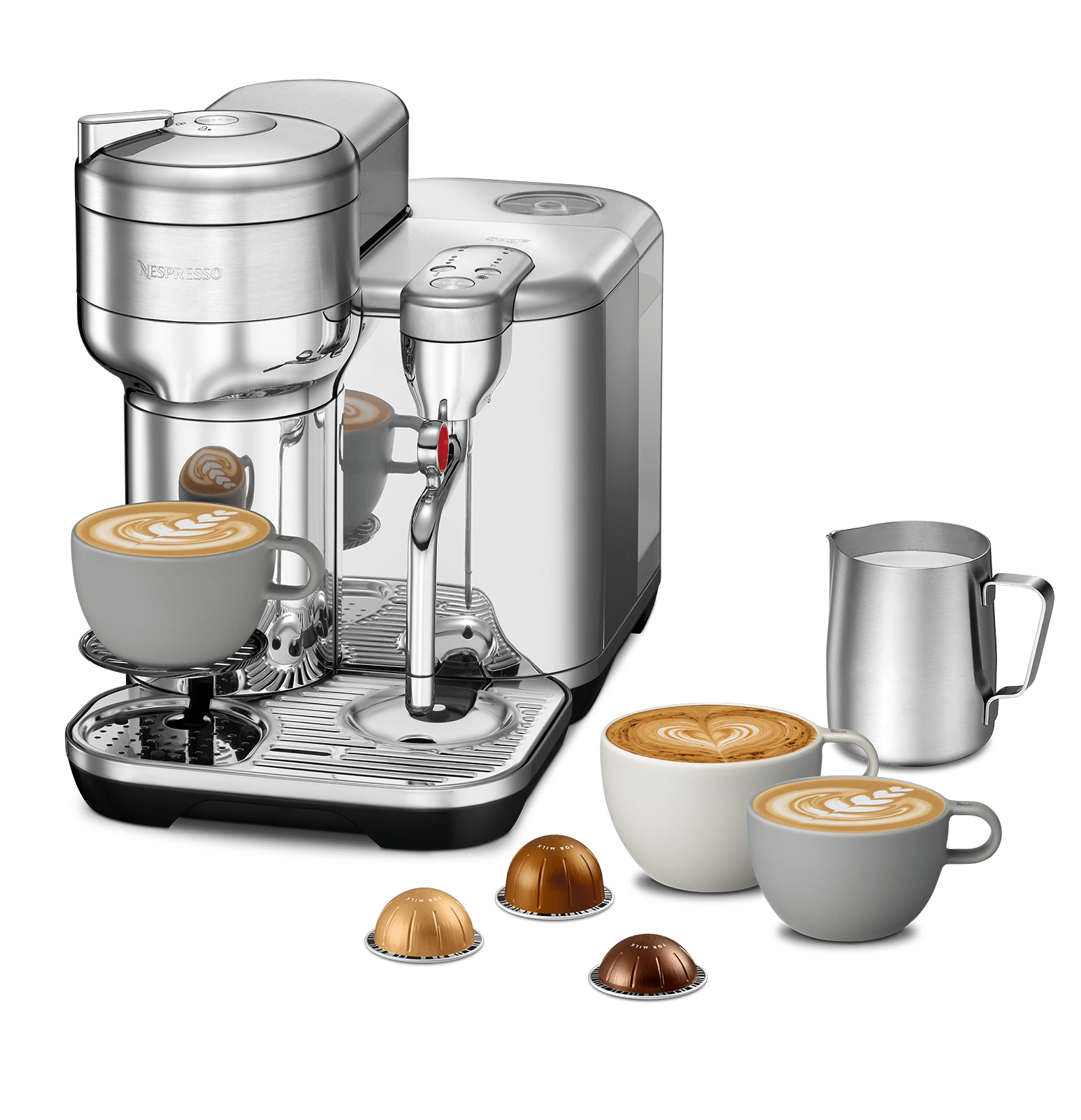 מכונת קפה Nespresso VERTUO CREATISTA נספרסו דגם -  GCV5-IL-ME-NE