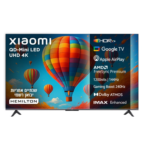 1 טלוויזיה ''75 QD-Mini LED 4K שיאומי דגם Xiaomi TV S Mini 75'' (2025) 81304