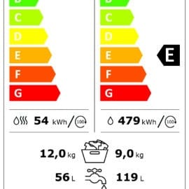 מכונת כביסה משולבת מייבש 9/12 ק"ג Electrolux אלקטרולוקס EWW1242R9MC