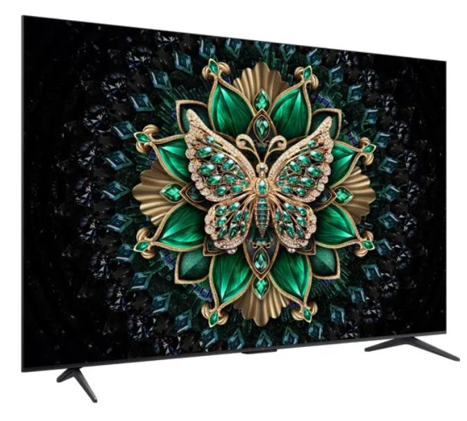 3 טלוויזיה חכמה "50 TCL טי.סי.אל 50C61K Google TV QLED Mini LED